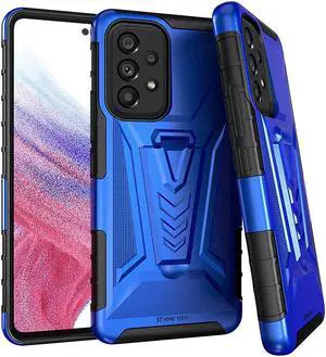 Samsung Galaxy A53 5G 6.5" (2022) Rome Tech Dual-Layer Holster Case - Blue
