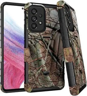 Samsung Galaxy A53 5G 6.5" (2022) Rome Tech Dual-Layer Holster Case - Camo Tree