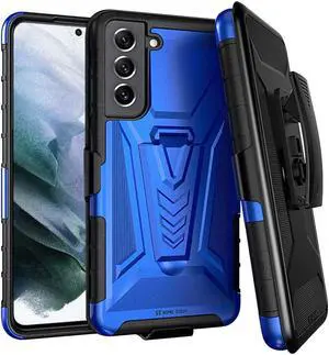 Samsung Galaxy S22 6.1" (2022) Rome Tech Dual-Layer Holster Case - Blue