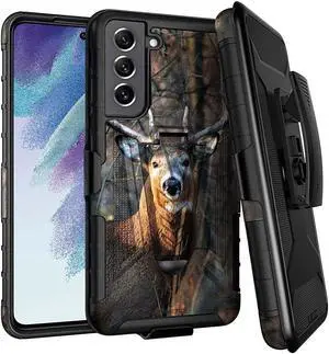 Samsung Galaxy S22 6.1" (2022) Rome Tech Dual-Layer Holster Case - Camo Deer