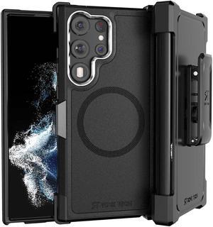 Samsung Galaxy S23 Ultra 6.8" (2022) Rome Tech Dual-Layer Magsafe Holster Case - Black