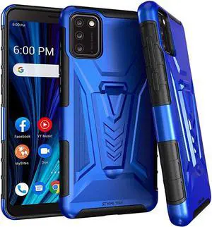 TCL A3X 6.0" (2021) Rome Tech Dual-Layer Holster Case - Blue