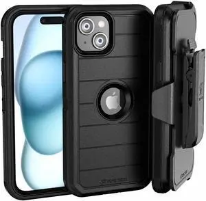 Apple iPhone 15 (2023) Rome Tech Defender Series Case - Black
