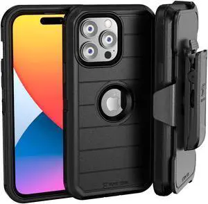 Apple iPhone 15 Pro (2023) Rome Tech Defender Series Case - Black