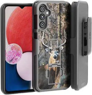 Samsung Galaxy A14 5G 6.8" (2022) Rome Tech Shell Holster Combo Case - Camo Deer
