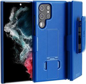 Samsung Galaxy S23 Ultra 6.8" (2022) Rome Tech Shell Holster Combo Case - Blue
