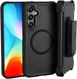 Samsung Galaxy S23 FE (2023) Rome Tech Dual-Layer Holster Case w/Magsafe - Black