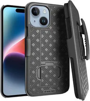 Apple iPhone 15 Plus (2023) Rome Tech Shell Holster Combo Case - Black