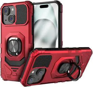 Apple iPhone 15 Rome Tech Armor Case - Red