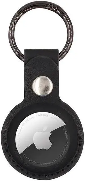 Leather Fob Case with Single Hole for AirTag