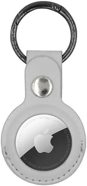 Leather Fob Case with Single Hole for AirTag
