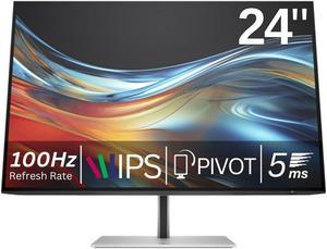 HP Series 7 Pro 24 Inch WUXGA Monitor 724pn 100Hz IPS Tilt Swivel Pivot Adjust