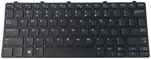 Backlit Keyboard w/ Silver Frame for HP Elitebook 1040 G3 Laptops