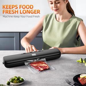 Inkbird Vacuum Sealer, Automatic Sealing Machine for Food Preservation,  Dry&Moist Sealing Modes, Built-in Cutter, Starter Kit, Easy Cleaning  Stainless Steel Panel, Compact Design, Led Indicator Lights 