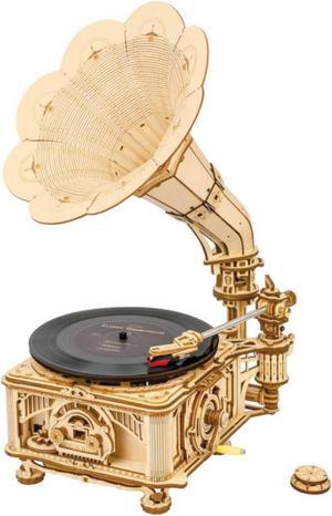 DIY 3D Moving Gears Puzzle - Classic Gramophone - 424 pcs
