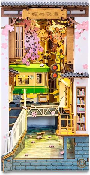 DIY 3D Book Nook Kit - Sakura Densya 340 Pcs