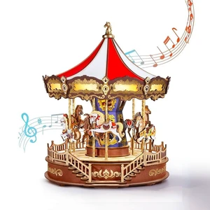 DIY 3D Music Gear Puzzle - Classic Carousel 265 pieces DIY 3D Music Gear Puzzle - Classic Carousel 265 pieces