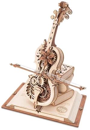 DIY 3D Music Box Puzzle Magic Cello 199pcs DIY 3D Music Box Puzzle Magic Cello 199pcs
