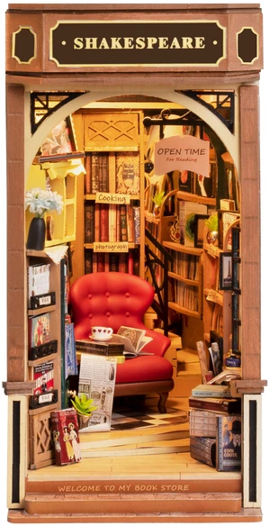 DIY 3D Book Nook Kit Bookstore 194 pcs DIY 3D Book Nook Kit Bookstore 194 pcs