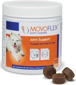 MovoFlex Joint Support Soft Chews for Small Dogs under 40 lbs by Virbac 60 Chews