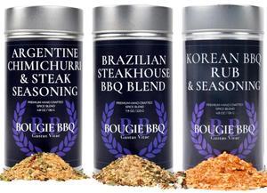 Deluxe Steak & Beef BBQ Seasonings Collection - 3 Pack