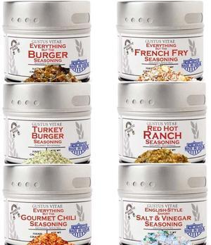 Gourmet Backyard BBQ Burgers & Fries Seasoning Set - Six Pack
