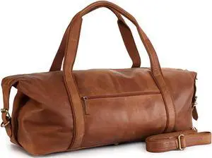 Leather Cow Hide Carry-On Duffle Duffel Weekend Luggage Travel Bag 12DB002TNL