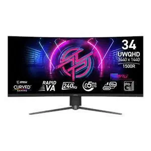MSI 346CQRF X24 34" Class UWQHD Curved Screen Gaming LCD Monitor - 21:9 - OEM MSI 346CQRF X24 34" Class UWQHD Curved Screen Gaming LCD Monitor - 21:9 - OEM