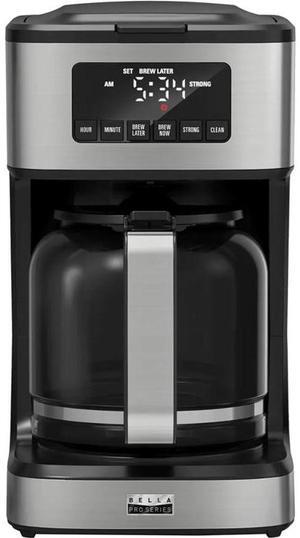 bella PRO - 12-Cup Programmable Coffee Maker - 90194 - Stainless Steel