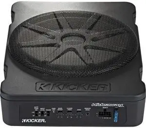KICKER - Hideaway 10" Compact Powered Subwoofer - Black