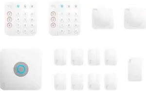 Ring - Alarm Pro Home Security Kit 14 Pieces - White