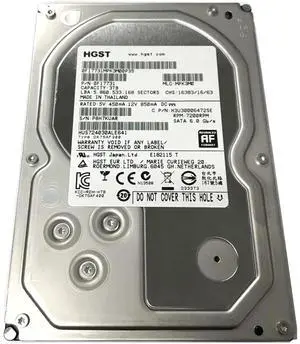 HGST Ultrastar 7K4000 - 3TB, 7200RPM, SATA 3.5" Enterprise Hard Drive