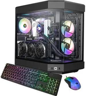 iBUYPOWER Y60 Tower 32GB 2TB SSD AMD Ryzen 7 7700X 4.5GHz WIN11P, Black