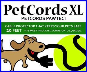 PetCords Dog and Cat Cord Protector- Protects Your Pets and Critters from Chewing Through Cables up to 20ft, XL- Unscented, Odorless Made in USA