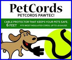 PetCords Mini 6ft Dog and Cat Cord Protector-Protects Your Pets from Chewing Through Charging Cables. Fits- iPhone, Android and Other USB Cables, Unscented, Odorless