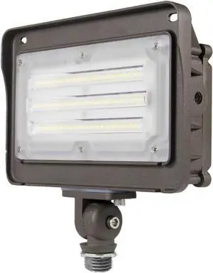 LED Flood Light Outdoor 50W, 6500LM (200W HPS/MH Equiv.) 5000K Daylight, Waterproof Knuckle Mount LED Outdoor Flood Lights for Garden Porch Yard, 100-277V ETL Listed