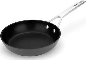 MsMk Small Frying pan, 8-inch Nonstick Durable Egg Omelet Skillet with Stay-Cool Handle, Limestone Non Stick Coating From GRE, 4mm Stainless Steel Base Induction, Oven Safe, Dishwasher Safe