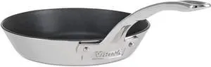 VIKING Culinary Contemporary 3-Ply Stainless Steel Nonctick Fry Pan, 8 Inch, Ergonomic Stay-Cool Handle, Dishwasher, Oven Safe, Works on All Cooktops including Induction