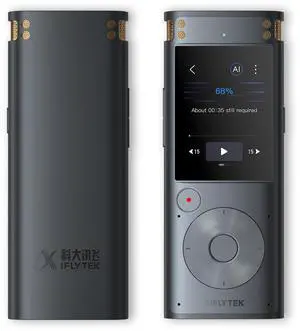 iFLYTEK AI Smart Recorder SR302 Pro, Offline Transcription to Text, Real-time Transcription, Professional-grade Noise Reduction, 360° Sound Pickup, Smart editing, 32G Memory, Starry Grey iFLYTEK AI Smart Recorder SR302 Pro, Offline Transcription to Text, Real-time Transcription, Professional-grade Noise Reduction, 360° Sound Pickup, Smart editing, 32G Memory, Starry Grey