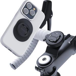 SinceTop Bike Phone Mount with Universal Adhesive Adapter-Series Q [Quad],Quick Attach/Detach,Upgraded Stem Phone Holder for Mountain/Road Bike/MTB, Bicycle Phone Clip for All 4.5-6.8 Phone Models