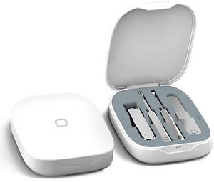 Sourcingbay Nail Care Set - 4-in-1 Stainless Steel Nail Clippers, Cuticle Fork, Ear Pick, Nail File with Storage Case, Travel Grooming Kit for Men Women Seniors - White Sourcingbay Nail Care Set - 4-in-1 Stainless Steel Nail Clippers, Cuticle Fork, Ear Pick, Nail File with Storage Case, Travel Grooming Kit for Men Women Seniors - White