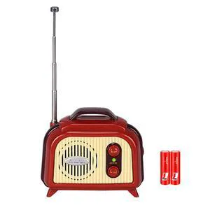 Sourcingbay Mini FM Radio, Retro FM Only 88-108 MHz, Auto Scan, Red & Cream Sourcingbay Mini FM Radio, Retro FM Only 88-108 MHz, Auto Scan, Red & Cream