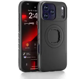 Sourcingbay Phone Case Compatible with iPhone 17 Pro Max, Quick-Release Lock for Bike & Motorcycle Mount, Slim Shockproof Cover, Black Sourcingbay Phone Case Compatible with iPhone 17 Pro Max, Quick-Release Lock for Bike & Motorcycle Mount, Slim Shockproof Cover, Black