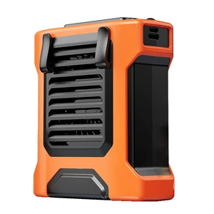 Sourcingbay Compact Waist Fan 4-Speed Flashlight Digital Display 8000mAh Usb Rechargeable for Outdoor Work Orange Sourcingbay Compact Waist Fan 4-Speed Flashlight Digital Display 8000mAh Usb Rechargeable for Outdoor Work Orange
