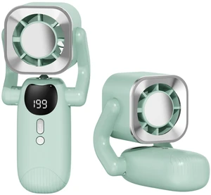 Sourcingbay Portable Handheld Fan with Ice Cooling Plate, 4000mAh Rechargeable USB-C Personal Fan, 5 Speed Foldable Mini Fan with LED Flashlight and Lanyard for Travel Outdoor Office Cycling, Gray Sourcingbay Portable Handheld Fan with Ice Cooling Plate, 4000mAh Rechargeable USB-C Personal Fan, 5 Speed Foldable Mini Fan with LED Flashlight and Lanyard for Travel Outdoor Office Cycling, Gray