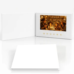 Sourcingbay 7" LCD Video Greeting Card Book 4GB Blank Hard Cover, Auto-Play, 2.5H Playtime, 1500mAh Rechargeable, DIY White Cover Sourcingbay 7" LCD Video Greeting Card Book 4GB Blank Hard Cover, Auto-Play, 2.5H Playtime, 1500mAh Rechargeable, DIY White Cover
