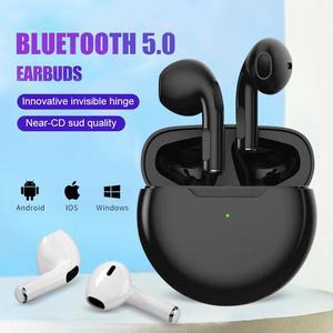 TWS Wireless Headphones Bluetooth Headphones Bass Headphones Air Pro 6 Sports Earphone with Mic for Apple iPhone Xiaomi Huawei