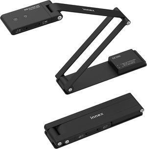 Innex DC500 - 13MP 4K USB Portable Document Camera & Webcam 13MP, Noise-Cancelling Mic, Dual AutoFocus, Auto Flip , Built-in 3-Level LED, Support Win/Mac/Chromebook, For Distance Learning & Teaching