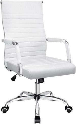 Giantex PU Leather Gaming Chair, Adjustable Height Mid-Back