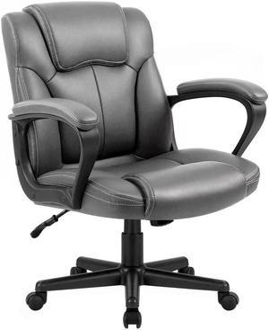 Flash Furniture Mid-Back Transparent Black Mesh Executive Swivel Chair with Melrose Gold Frame and Flip-Up Arms